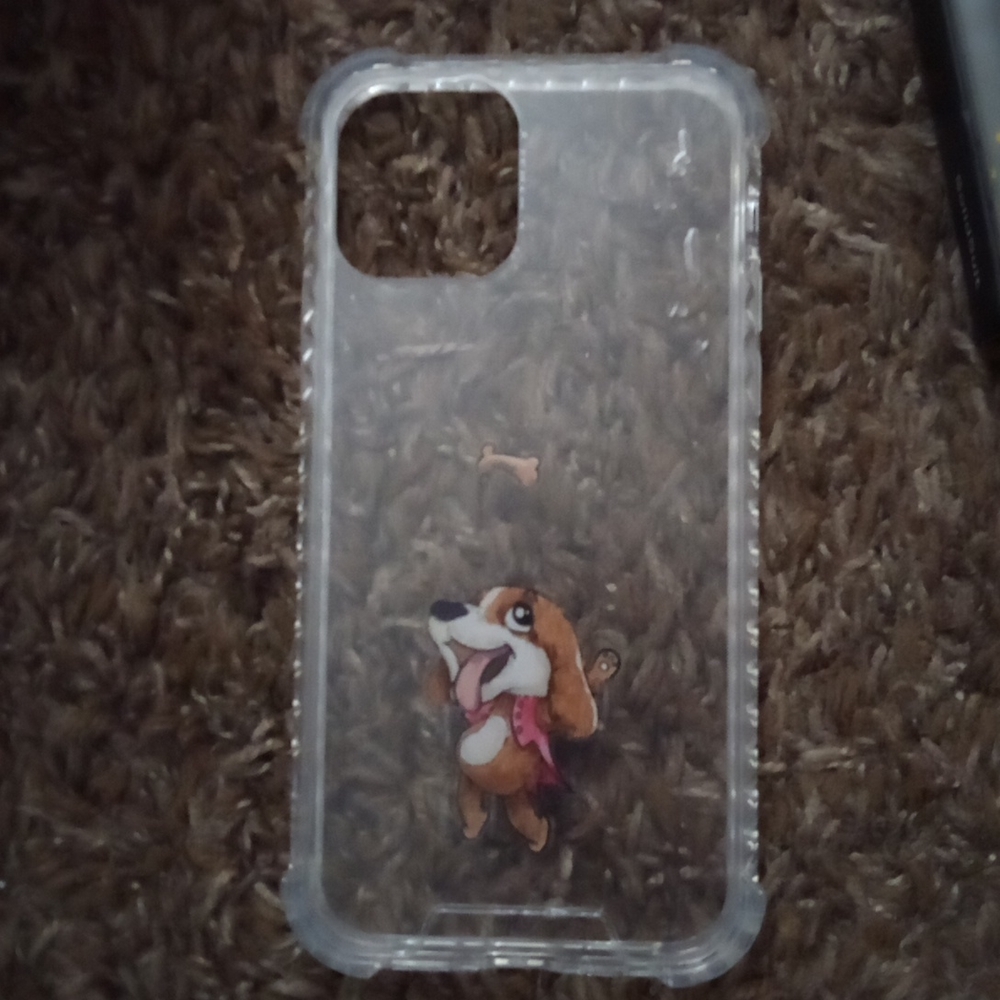 iPhone 12 plastic hard case doggie